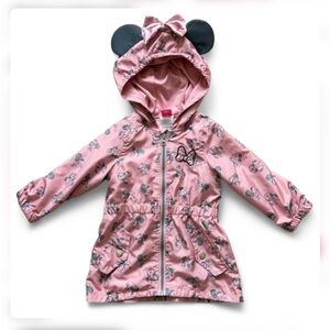 Disney Pink Minnie Mouse Hooded Jacket with Ears
